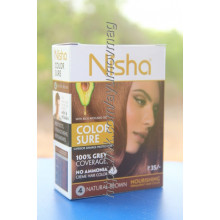 Крем краска для волос обогащённая маслом Авокадо.Натуральный коричневый от Nisha